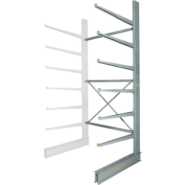 Global Industrial Single Sided Heavy Duty Cantilever Add-On Rack, 72inWx50inDx144inH 320825A - main